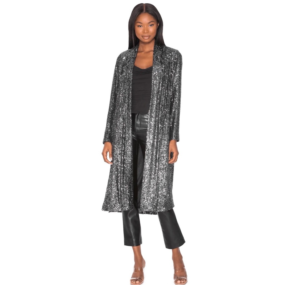 STEVE MADDEN Show Stopper Sequin Duster in Small